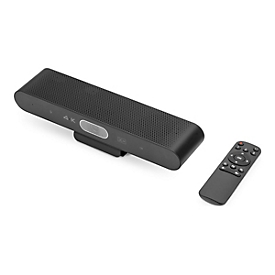 DIGITUS 4K All-In-One Video Bar Mini - Système de vidéoconférence - Barre de collaboration vidéo - CMOS - 4K Ultra HD - 4x - Noir
