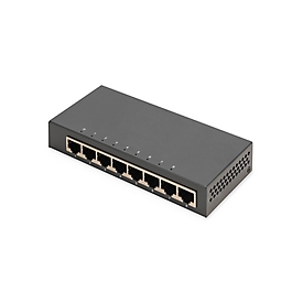 DIGITUS 8-Port Gigabit Switch, Desktop, Unmanaged, Metallgehäuse