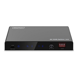 DIGITUS 8K HDMI Splitter 1x2 - Cable - Digital/Display/Video