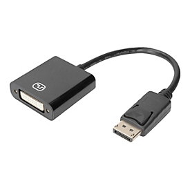 DIGITUS Adaptateur / convertisseur actif DisplayPort - DP – DVI - 0,15 m - Mini DisplayPort - DVI-I - Mâle - Femelle - Droit