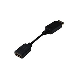 DIGITUS Adaptateur / convertisseur DisplayPort - DP – HDMI - 0,15 m - DisplayPort - HDMI Type A (Standard) - Mâle - Femelle - Nickel