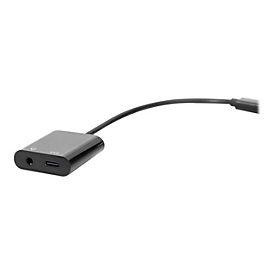 DIGITUS Adaptateur / convertisseur USB Type-C - Type-C vers USB Type-C + jack 3.5mm - USB 3.2 Gen 1 (3.1 Gen 1) Type-C - Noir - 3?5mm - USB 3.2 Gen 1 (3.1 Gen 1) Type-C - Chine - 5 A - 1 pièce(s)