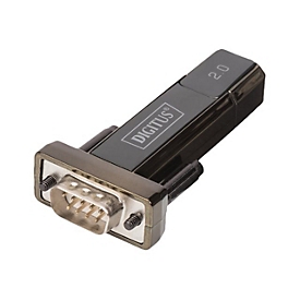 DIGITUS Adaptateur série USB 2.0 - D-Sub - USB - Noir
