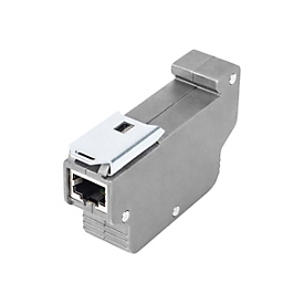 DIGITUS DN-95421 - PoE-Überspannungsschutz (DIN-Schienenmontage möglich) - Ausgangsanschlüsse: 1 - Grau