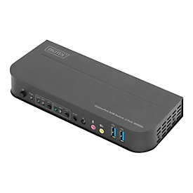 DIGITUS DS-12850 - KVM-/Audio-/USB-Switch - 2 Anschlüsse