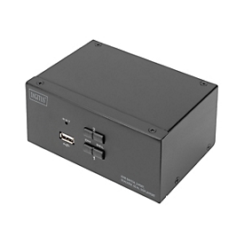 DIGITUS DS-12862 - KVM-/Audio-/USB-Switch - 2 x KVM port(s) - 1 lokaler Benutzer - Desktop