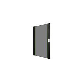 DIGITUS Glas-Fronttür für 19" 20HE Wandgehäuse Unique Serie (schwarz, 20 Höheneinheiten)