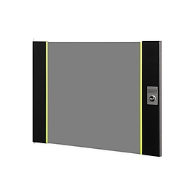 DIGITUS Glas-Fronttür für 19" 9HE Wandgehäuse Unique Serie (schwarz, 9 Höheneinheiten)