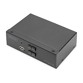 DIGITUS - KVM-/Audio-Switch - 2 x KVM/Audio - 1 lokaler Benutzer - Desktop