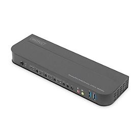 DIGITUS - KVM-/Audio-Switch - 4 x KVM/Audio - 1 lokaler Benutzer - Desktop