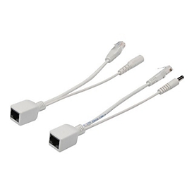 DIGITUS Passive PoE cable kit DN-95001 - Power-over-Ethernet (PoE) Kabelkit - Gleichstromstecker 5,5 mm - CAT 5e