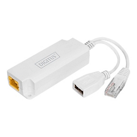 DIGITUS - PoE-Splitter - DC 40 - 57 V - Ausgangsanschlüsse: 2