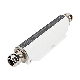 DIGITUS - PoE-Überspannungsschutz (Wandmontage) - Outdoor - 100 Watt - Ausgangsanschlüsse: 1 - weiß