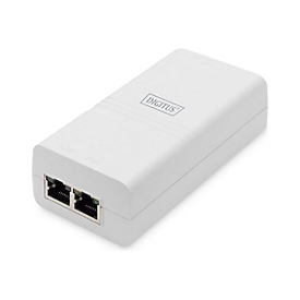 DIGITUS - Power Injector - Gigabit, aktiv, IEEE 802.3af, Midspan - Wechselstrom 100-240 V - 15.4 Watt - Ethernet 10/100/1000