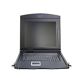 Digitus Professional DS-72210-1GE - KVM-Konsole mit KVM-Switch - 1 Anschlüsse - Deutsch - 43.2 cm (17") - Rack