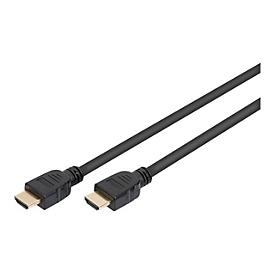 DIGITUS - Ultra High Speed - HDMI-Kabel mit Ethernet - HDMI männlich zu HDMI männlich - 1 m - Dreifachisolierung