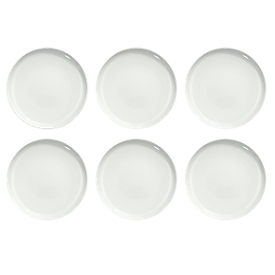 Dinerbord Solea plat, Ø 260 mm, effen, wit, Porselein, 6 st.
