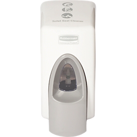 Dispenser voor toiletbrilreiniger Rubbermaid®, 400 ml, compatibel met RVU03817, L 135 x B 105 x H 214 mm, wit-grijs
