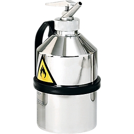 Dispensing canister, stainless steel, 1 l