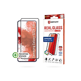 DISPLEX Panzerglas (10H) + Case für Samsung Galaxy S21+ 5G - Montagesticker - + Case - volle Displayabdeckung - Tempered Glas - kratzer-resistente Schutzfolie - Samsung - Galaxy S21+ - Trockene Anwendung - Schlagfest - Kratzresistent - Staubresist...