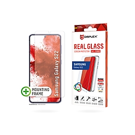 DISPLEX Panzerglas (10H) + Case für Samsung Galaxy S22 - Eco-Montagerahmen - + Case - Tempered Glas - kratzer-resistente Schutzfolie - Samsung - Galaxy S22 - Trockene Anwendung - Schlagfest - Kratzresistent - Staubresistent - Transparent - 1 Stück(e)