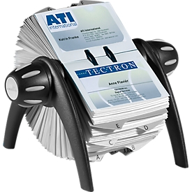 Dispositif rotatifs pour cartes de visite Visifix-Flip DURABLE, pour 200 cartes, noir