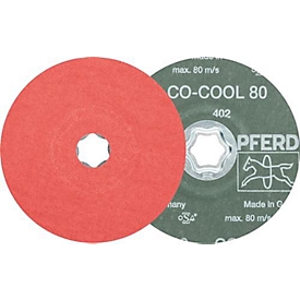 Disque fibre COMBICLICK CO-COOL D.115mm K.120 INOX/alu.grain céramique