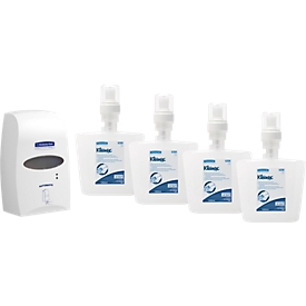 Distributeur de désinfectant Kimberly Clark Professional, sans contact, montage mural + cartouches de recharge gratuites