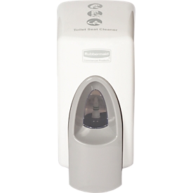 Distributeur de nettoyant pour siège de toilettes Rubbermaid®, 400 ml, compatible avec RVU03817, L 135 x l 105 x H 214 mm, blanc-gris