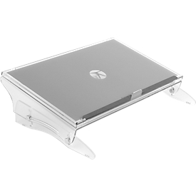 Document holder FlexDesk 640, height adjustable from 110 - 185 mm, made of acrylic