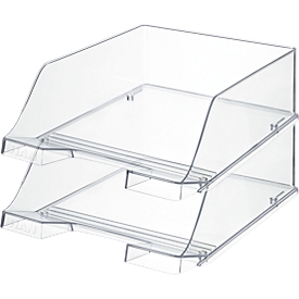 Document Tray HAN XXL, plastic, 2 pieces, transparent