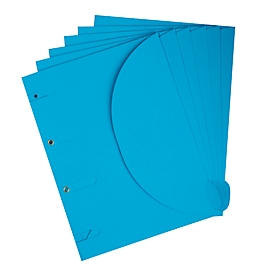 Documentenmap TARIFOLD Smartfolder, formaat A4, voor max. 80 vel, karton, blauw, 6 stuks