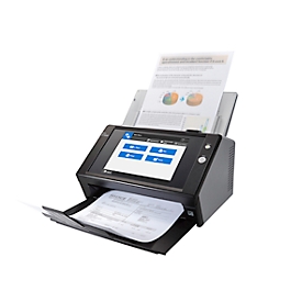Documentscanner FUJITSU N7100E, netwerkkaart, zwart-wit/kleuren, USB, duplex, 200/300 dpi, 25 pagina's/min, tot A4