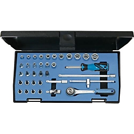 Dopsleutelset 20 ITU-3, 36-delig, 1/4 inch SW 4-14 mm, Z.72, 6KT, GEDORE
