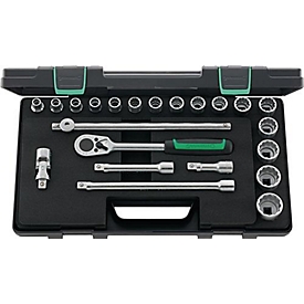Dopsleutelset 50/16/6, 22-delig, 1/2 inch SW 10-32 mm, Z.36, 12KT