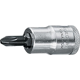 Dopsleutelset IKS 19 1/2 inch PH PH 2 L.60mm GEDORE