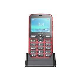 DORO 1880 - 4G Feature Phone / Interner Speicher 17 MB - microSD slot - 320 x 240 Pixel - rear camera 0,3 MP - Rot