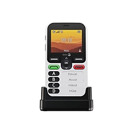 DORO Leva X10 - 4G Feature Phone - RAM 64 MB / Interner Speicher 128 MB - microSD slot - 320 x 240 Pixel (60 Hz) - Schwarz / Weiß