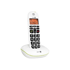 DORO PhoneEasy 100w - Schnurlostelefon mit Rufnummernanzeige - DECTGAP - weiß