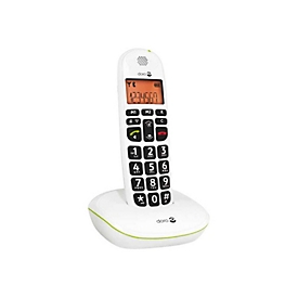DORO PhoneEasy 100w - Schnurlostelefon mit Rufnummernanzeige - DECTGAP - weiß