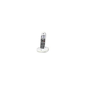 DORO PhoneEasy 110 - Schnurlostelefon mit Rufnummernanzeige/Anklopffunktion - DECTGAP - weiß