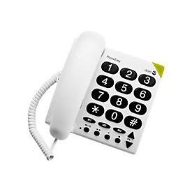 DORO PhoneEasy 311c - Telefon mit Schnur - weiß