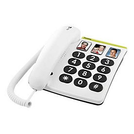 Doro PhoneEasy 331ph - Telefon mit Schnur - Grau