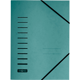 Dossier à élastique PAGNA, format A4, fermeture élastique, 25 p., vert