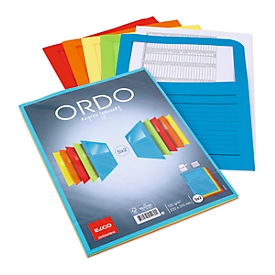 Dossier de classement Classico ORDO ELCO, pour format A4, papier, 10 p., assorti