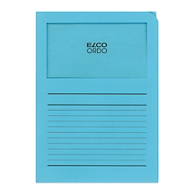 Dossier de classement Classico ORDO ELCO, pour format A4, papier, 100 p., bleu clair