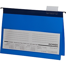 Dossier suspendu EICHNER,  format A4, 10 p., bleu