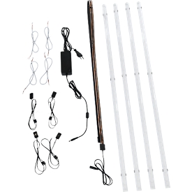 DOTLUX LED shelf light RETAILO Set 4x600mm 6W 24V 4000K incl. power supply Plug&amp;Play