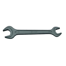 Double open-end wrench, SW 17 x 19 mm, length 170 mm, CV steel, hexagonal