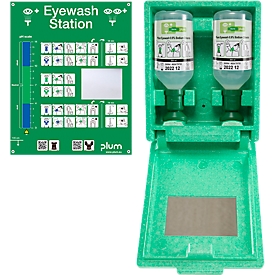 Douche oculaire avec coffret mural - polystyrène